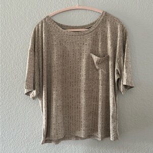 Casual Beige Women's Top